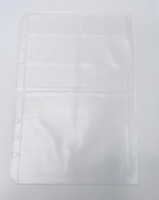 Pochette 3 compartiments à rabat A5