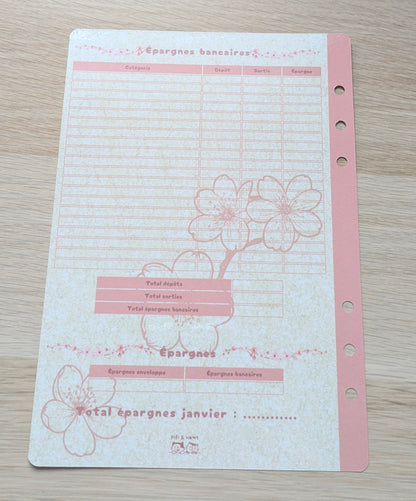 Collection Sakura 🌸 - Budget planner A5